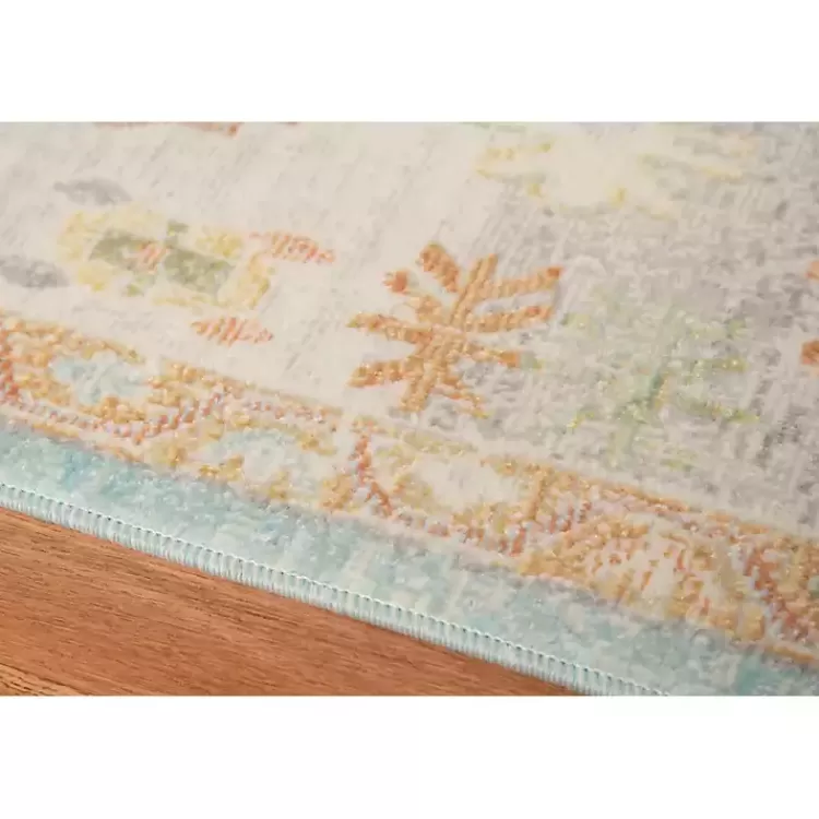 Alfombra Bohemia Acuarela y Beige 5x8 Pies - Diseño Artesanal para Espacios Modernos | Colección Exclusiva Kirklands Home