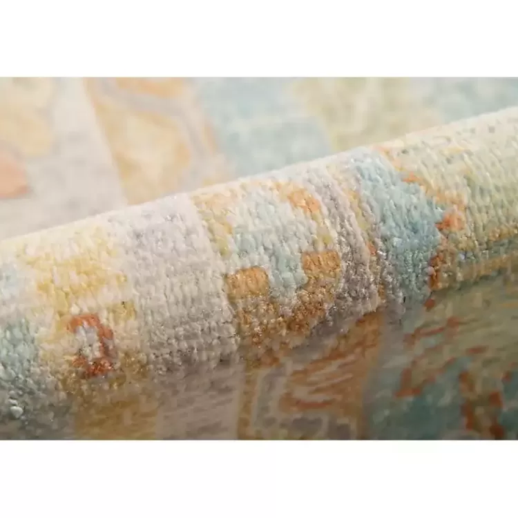 Alfombra Bohemia Acuarela y Beige 5x8 Pies - Diseño Artesanal para Espacios Modernos | Colección Exclusiva Kirklands Home