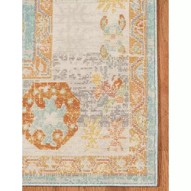 Alfombra Bohemia Acuarela y Beige 5x8 Pies - Diseño Artesanal para Espacios Modernos | Colección Exclusiva Kirklands Home