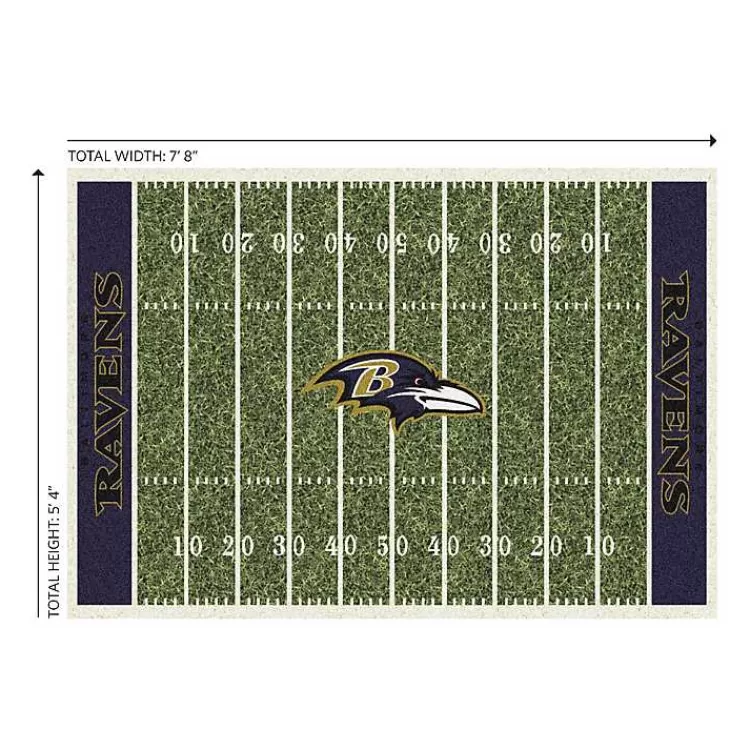 Alfombra decorativa oficial del estadio Baltimore Ravens - Tapete de 180x240 cm para salas y espacios gamers, edición limitada con descuento en Kirklands Home
