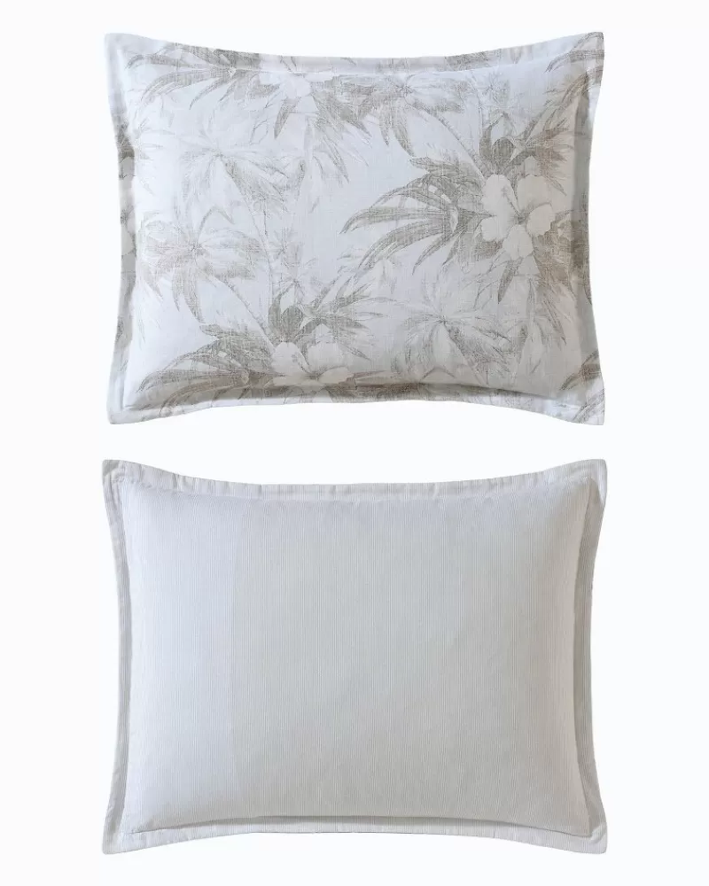 Edredón King Tropical Tommy Bahama - Juego de 3 Piezas con Diseño Flores Playeras Colección Beachway