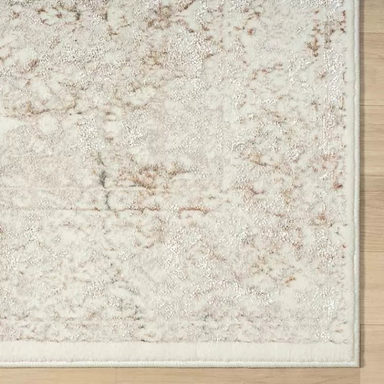 Tapete Beige con Diseño Damasco Vintage, 7x9 Pies - Novedad en Decoración para Salas Espaciosas de Kirklands Home