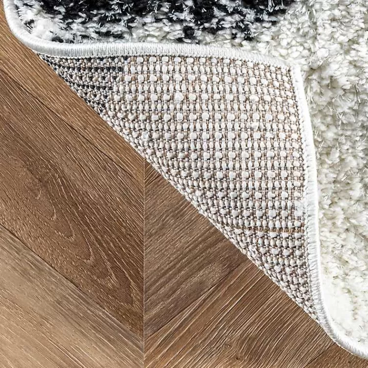 Alfombra mullida de pelo largo en espiga color carbón - Tamaño sala 2.7x3.6 metros | Oferta exprés en decoración de interiores