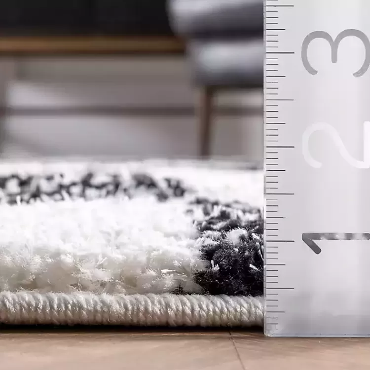 Alfombra mullida de pelo largo en espiga color carbón - Tamaño sala 2.7x3.6 metros | Oferta exprés en decoración de interiores