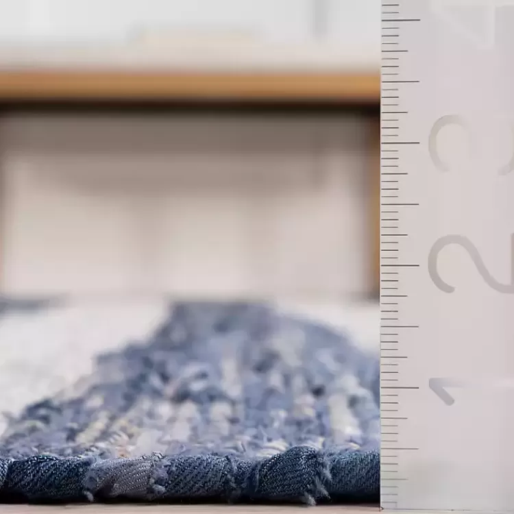 Alfombra de Rayas Azules y Blancas para Interior y Exterior - Tamaño 2x3 metros | Diseño Moderno Kirklands | Oferta Especial en Decoración para Hogar