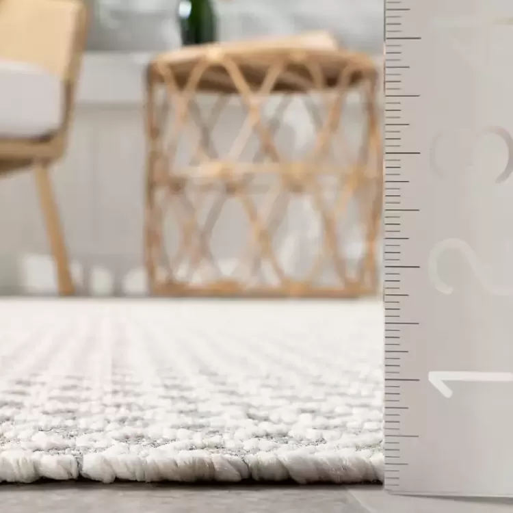 Alfombra decorativa con diseño de enredadera en azul y blanco - 0.9x1.5 metros para interior y exterior | Resistente a la intemperie | Estilo versátil para terrazas o salas - Colección Kirklands Home