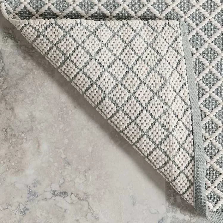 Alfombra decorativa con diseño de enredadera en azul y blanco - 0.9x1.5 metros para interior y exterior | Resistente a la intemperie | Estilo versátil para terrazas o salas - Colección Kirklands Home