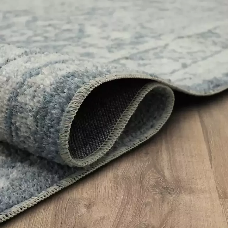 Alfombra Decorativa Blackwell para Pasillo en Azul Suave y Crema, Medidas 2x10 Pies - Diseño Elegante de Kirklands Home