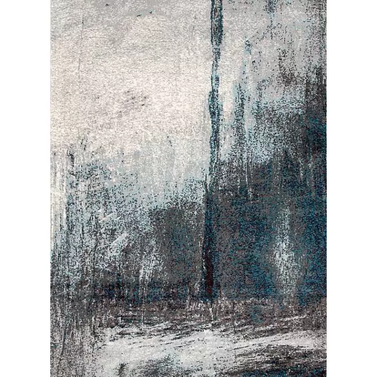 Alfombra Moderna Nora en Azul Marino con Diseño Abstracto, Medidas 5x8 Pies - Estilo Único para tu Hogar | Encuéntrala en Kirklands Home Store