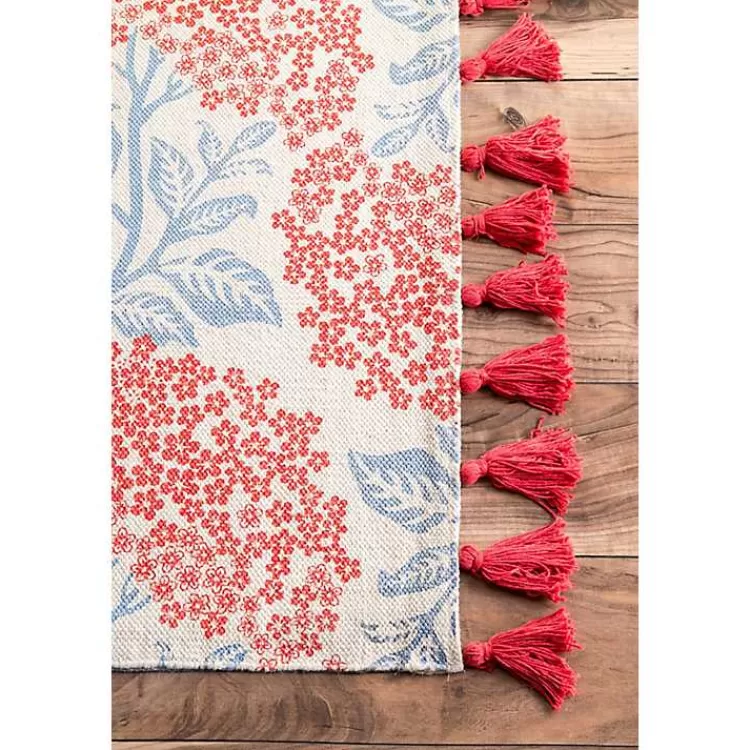 Alfombra Decorativa Thomas Paul con Diseño de Ballena Azul - Tamaño 5x8 Pies, Suave y Duradera para Sala o Dormitorio - Oferta Exclusiva Kirklands Home