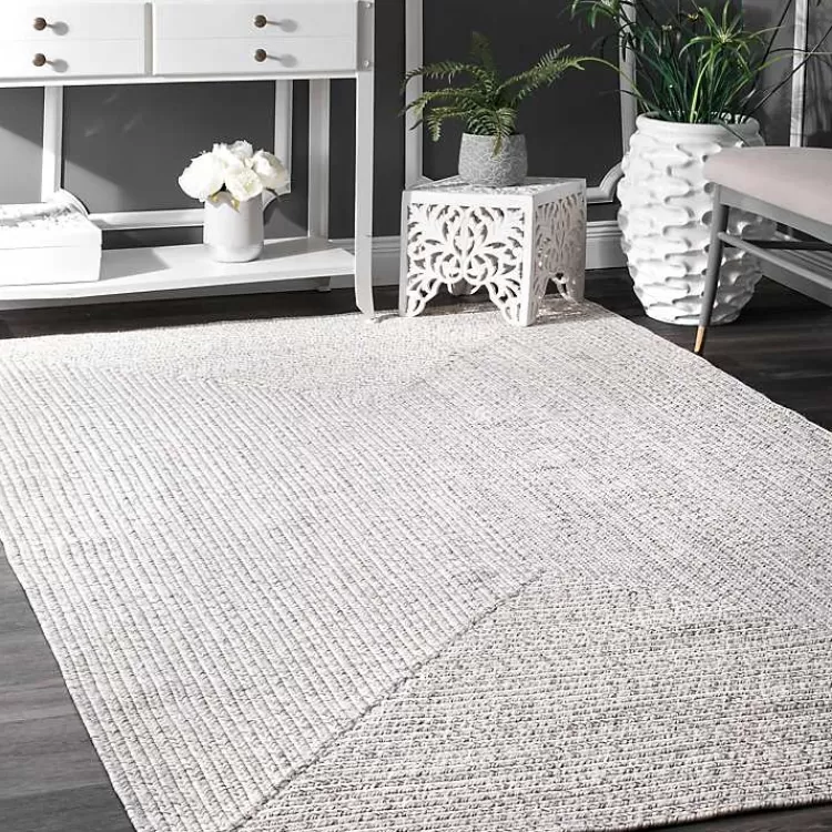 Tapete trenzado Leah para interior y exterior, diseño versátil en 5x8 pies - Alfombra decorativa resistente de Kirklands Home