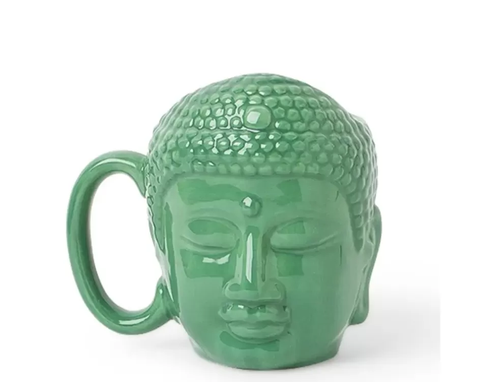 Taza de Cerámica Buda Sereno 350 ml - Diseño Exclusivo MIYA para Bebidas Calientes