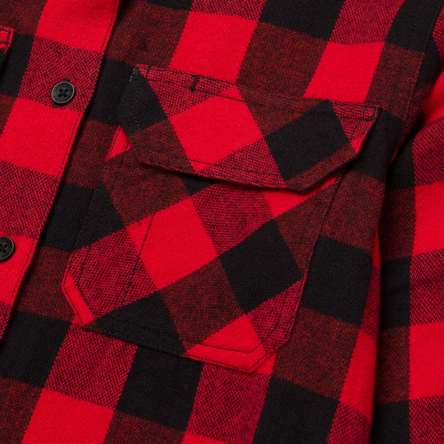Camisa Abrigada para Mujer - Estilo Cuadrille Búfalo de Cat Footwear