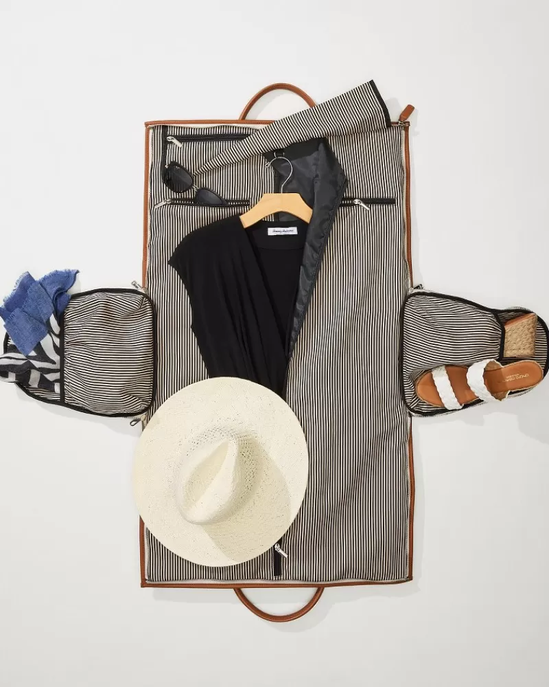 Bolsa de Viaje Elegante Doble Función Beige Capri - Organizador de Prendas Tommy Bahama con Estilo Caribeño