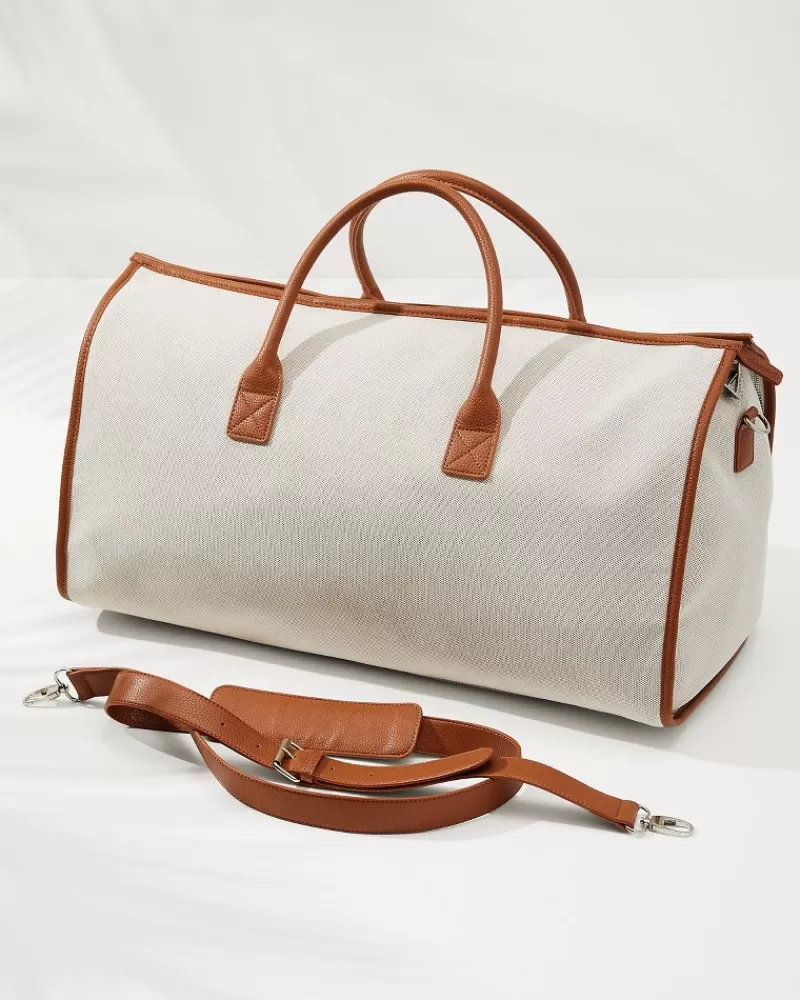 Bolsa de Viaje Elegante Doble Función Beige Capri - Organizador de Prendas Tommy Bahama con Estilo Caribeño