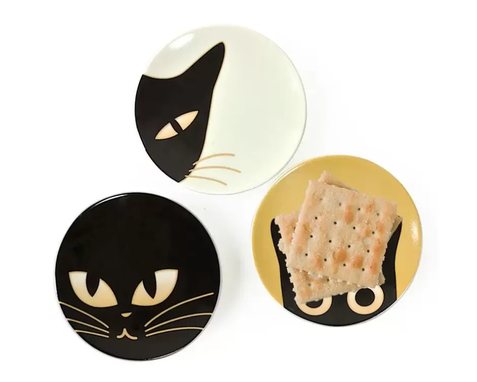 Juego de Plaquitas Decorativas Ojos de Gata - Set Mini 9 cm con Estilo Único MIYA