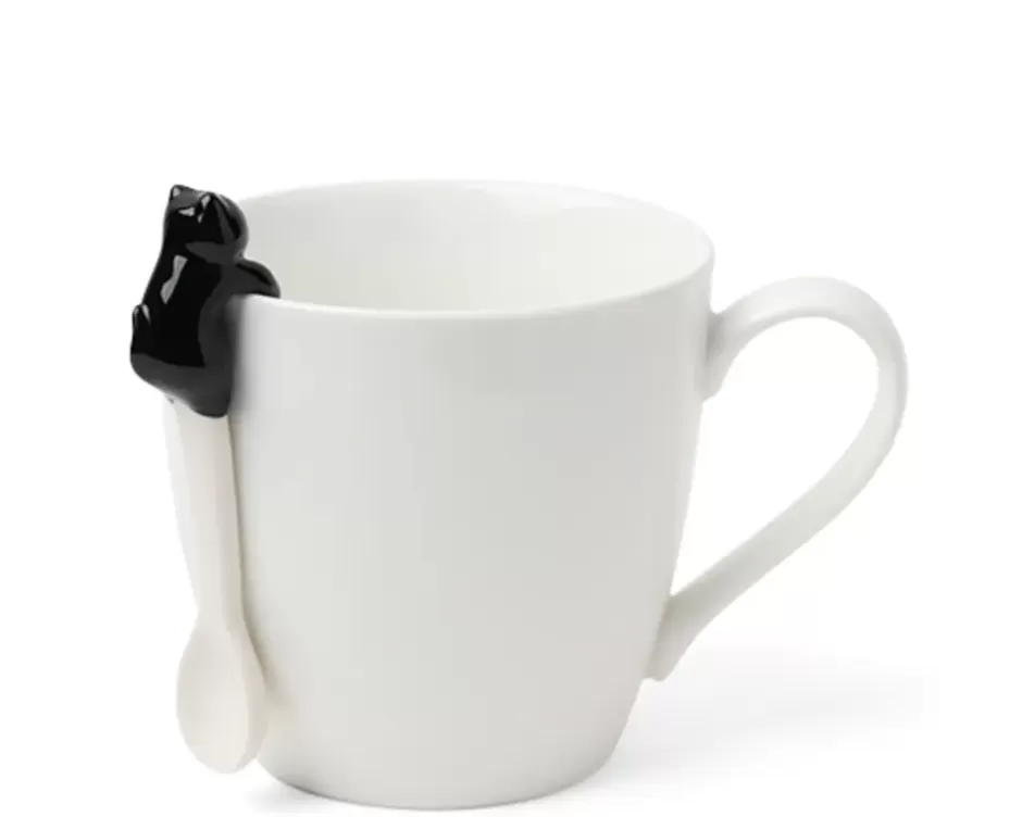 Cuchara Colgante para Gatos Miya - Diseño Elegante en Negro