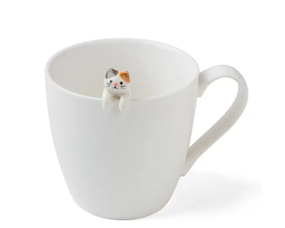Cuchara colgante decorativa para gatos - Modelo Blanco Premium de Miya
