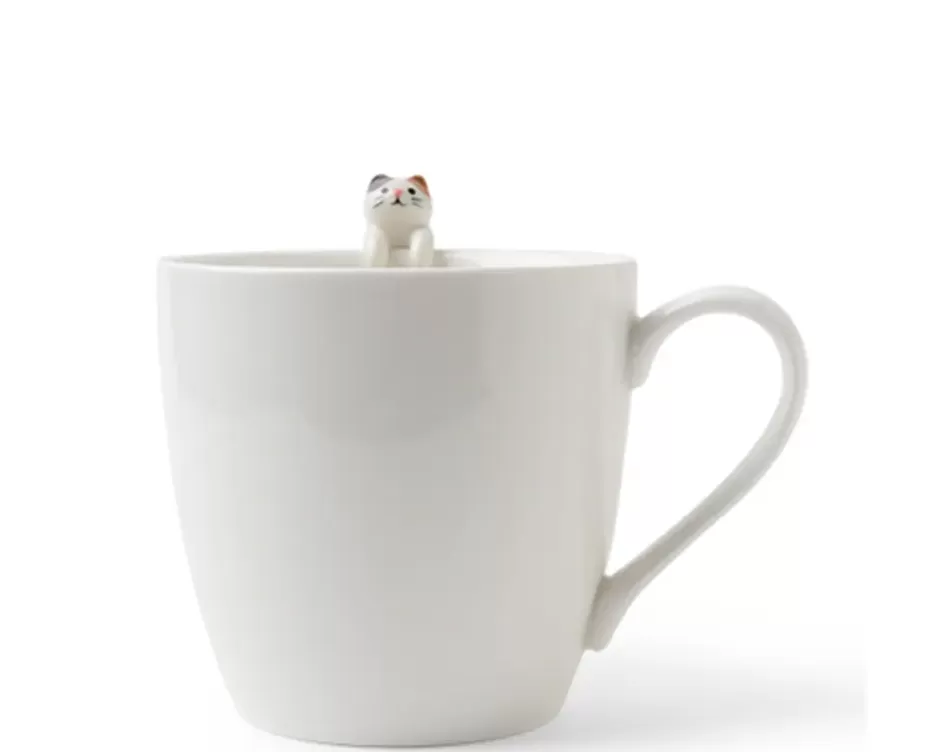 Cuchara colgante decorativa para gatos - Modelo Blanco Premium de Miya