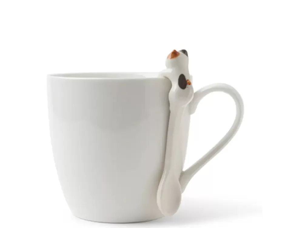 Cuchara colgante decorativa para gatos - Modelo Blanco Premium de Miya