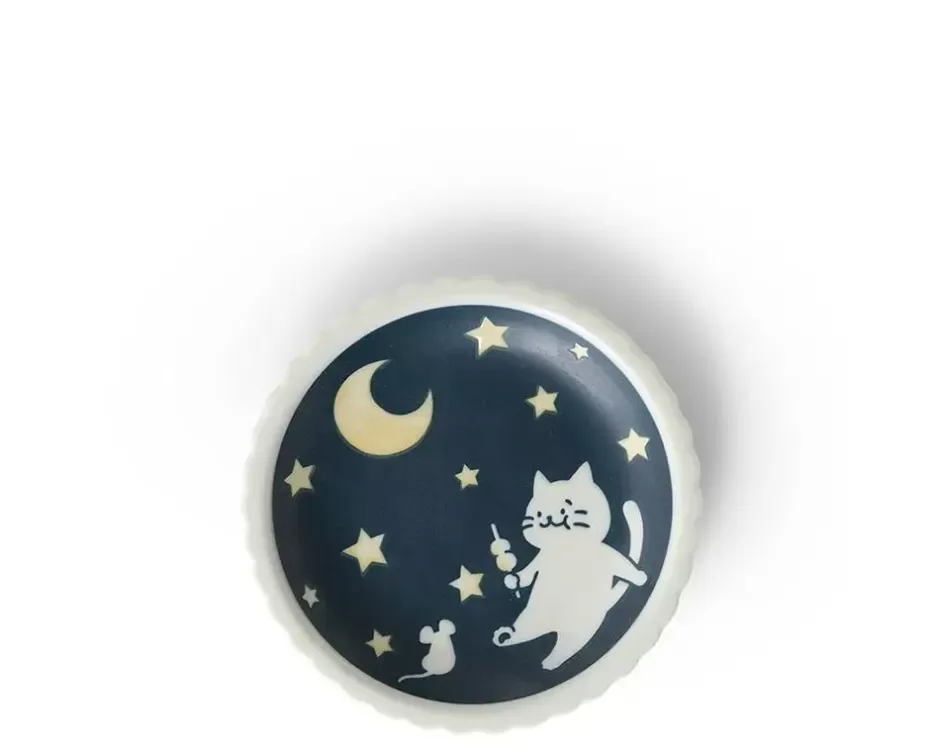 Juego de 3 Platos Miya 'Vida Gatuna' - Diseño Exclusivo de 14 cm para Mascotas Elegantes