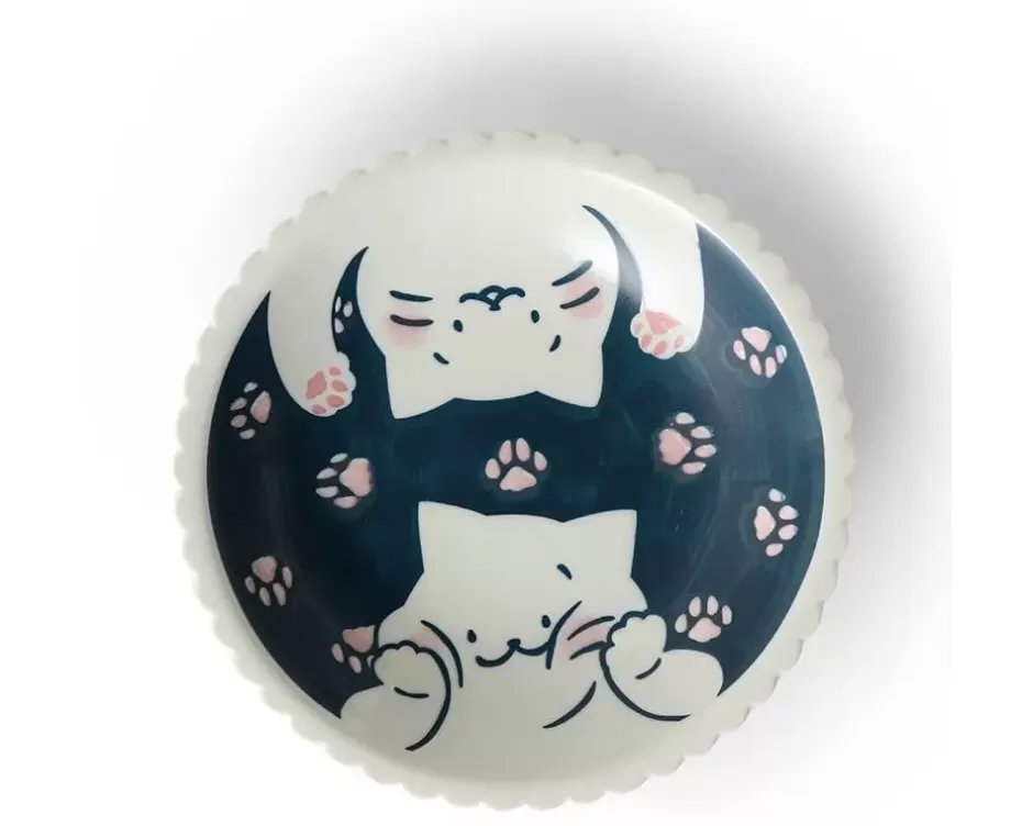 Plato para Gatos Cat Life de 8.25 Pulgadas - Diseño Duradero MIYA, Ideal para Alimentos y Snacks Mascotas