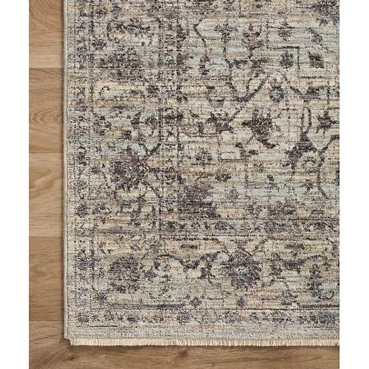 Alfombra Decorativa Sorrento con Medallón Gris Carbón 7x10 Pies - Estilo Clásico y Duradero para Hogar | Oferta Exclusiva Kirklands + Envío Rápido