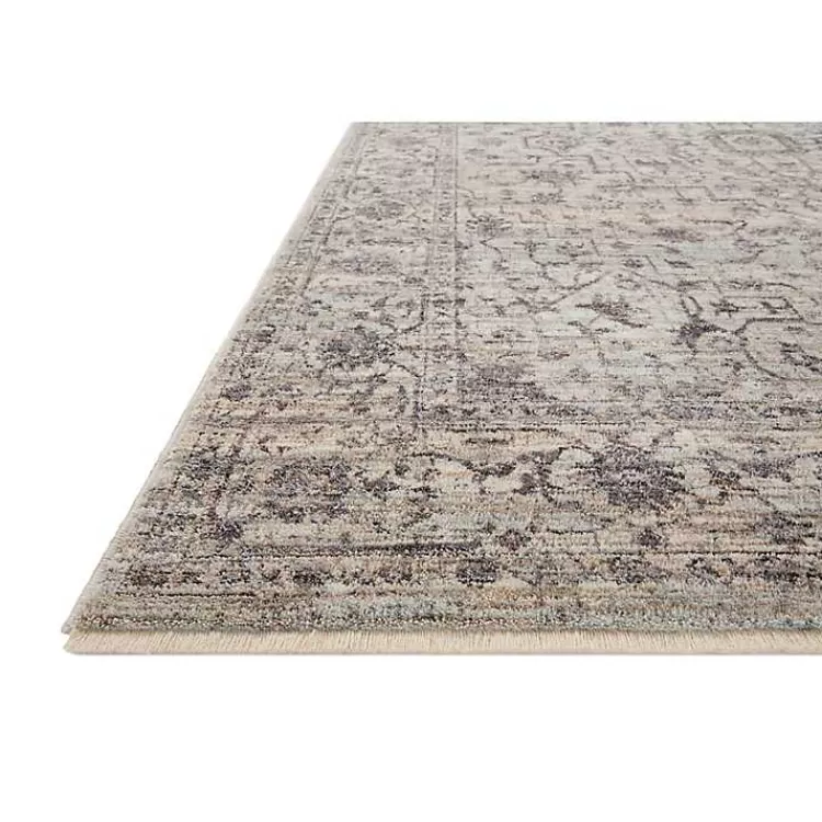 Alfombra Decorativa Sorrento con Medallón Gris Carbón 7x10 Pies - Estilo Clásico y Duradero para Hogar | Oferta Exclusiva Kirklands + Envío Rápido