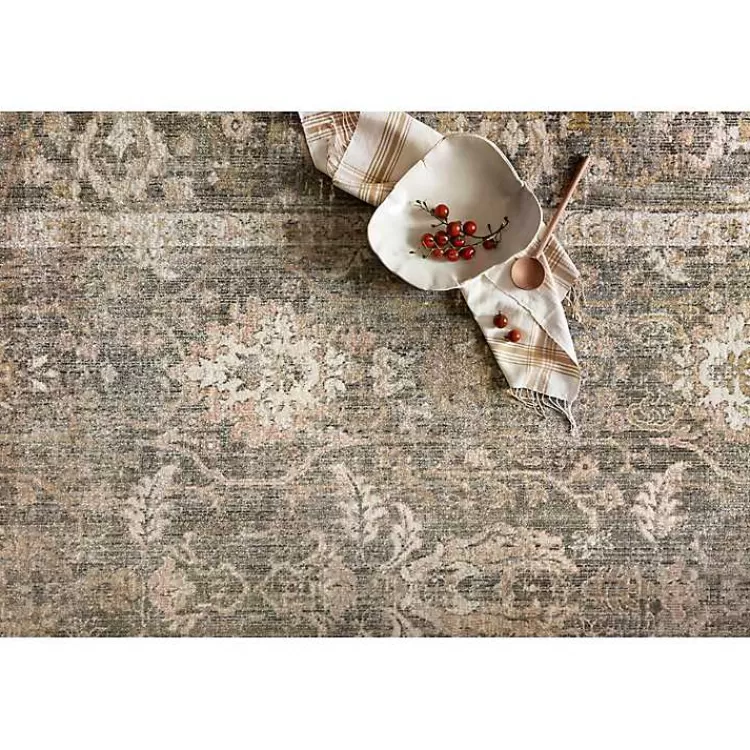 Tapete elegante Rosemarie en salvia - 2x3 metros | Colaboración exclusiva Chris & Julia x Loloi | Colección accesible de Kirklands Home