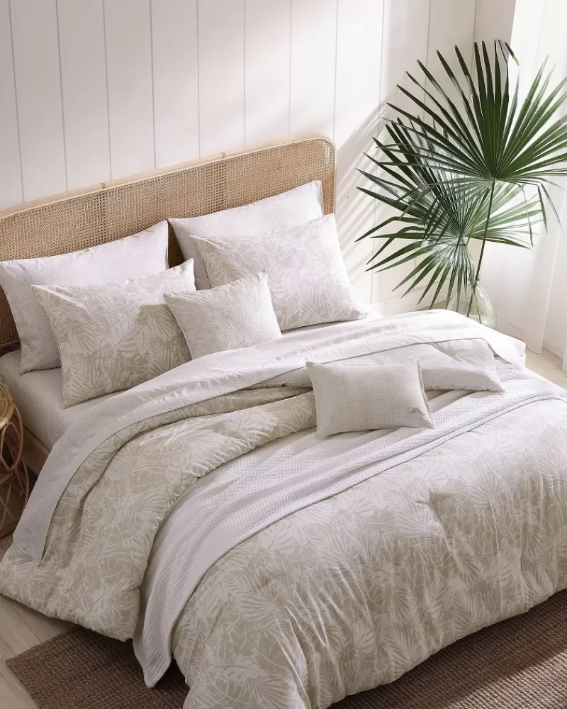 Edredón King de Lujo Tommy Bahama - Colección Costa Blanca, Juego Completo de 5 Piezas con Diseño Exclusivo