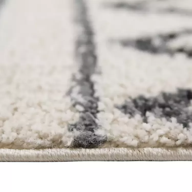 Alfombra Bohemia Cremosa con Rayas Decorativas 5x8 Pies - Exclusiva de Kirklands Home, Oferta Destacada en Decoración de Interiores