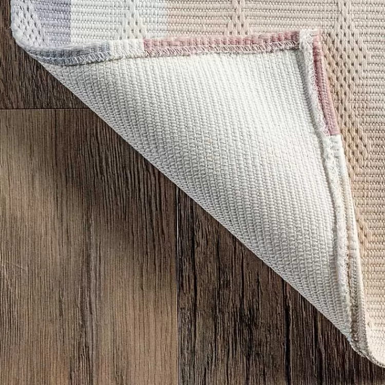 Alfombra Lavable Moderna en Beige con Diseños Geométricos - Tamaño 2.40x3.00m ¡Oferta Flash en Decoración Kirklands!