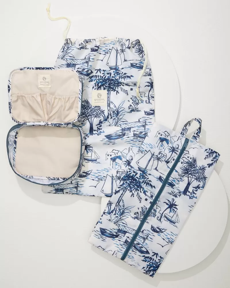 Tommy Bahama - Juego de 6 Organizadores de Equipaje para Mujer, Colección Viajes Tropicales