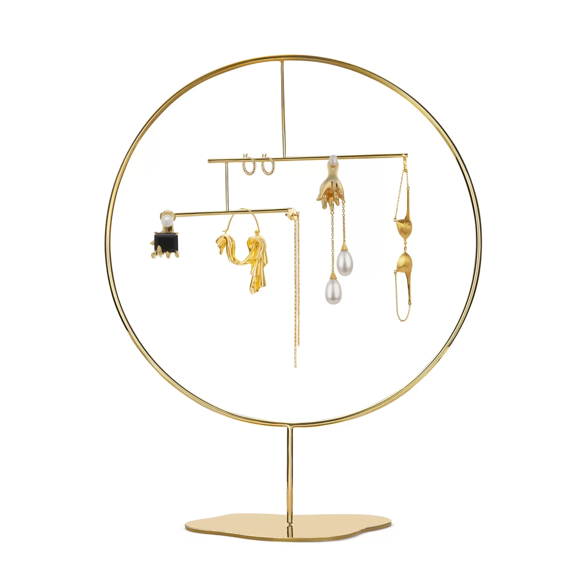 Pendientes Colgantes Drape de Anissa Kermiche en Oro - Diseño Elegante con Detalle Artesanal