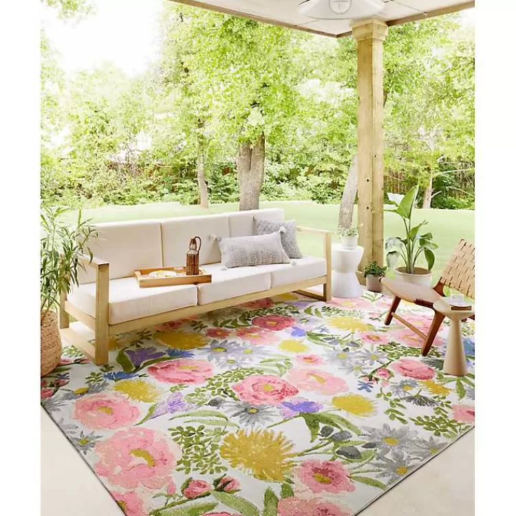Alfombra Elegante para Jardín Daylight Party - Uso Interior/Exterior 2.7x1.8m | Diseño Duradero Kirklands Home | Oferta Exclusiva en Decoración de Exteriores
