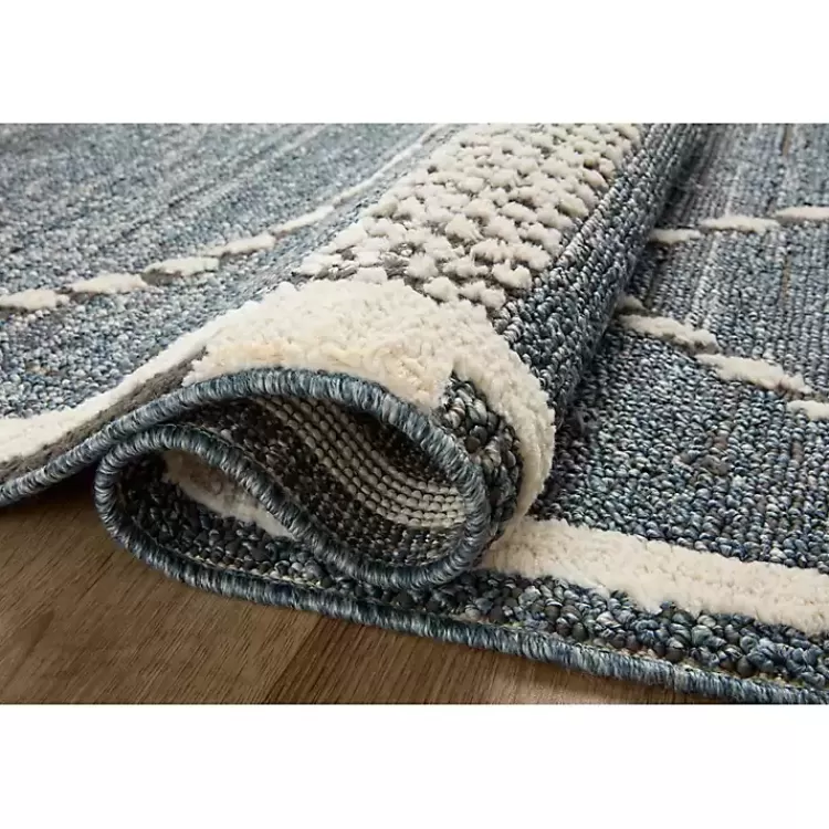 Alfombra de Denim con Diseño Asimétrico - Tejido Grueso 2.10x3m para Salas - Estilo Kirklands al Mejor Precio