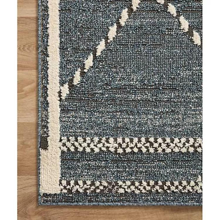 Alfombra de Denim con Diseño Asimétrico - Tejido Grueso 2.10x3m para Salas - Estilo Kirklands al Mejor Precio