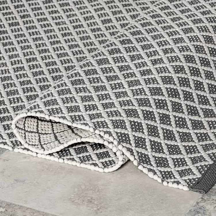 Alfombra Versátil de Diseño Enredadera en Gris y Blanco - Ideal para Interior y Exterior (Medidas 1.20x1.80 m) - Colección Exclusiva Kirklands Home