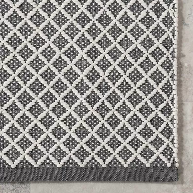 Alfombra Versátil de Diseño Enredadera en Gris y Blanco - Ideal para Interior y Exterior (Medidas 1.20x1.80 m) - Colección Exclusiva Kirklands Home