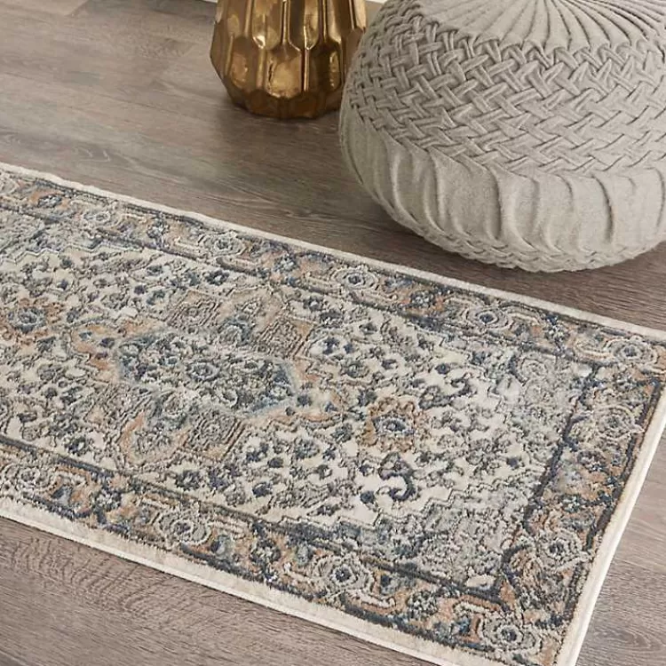 Alfombra Decorativa Nadia Medallion en Marfil - 2x4 Pies | Diseño Elegante para Hogar Kirklands - Oferta Exclusiva