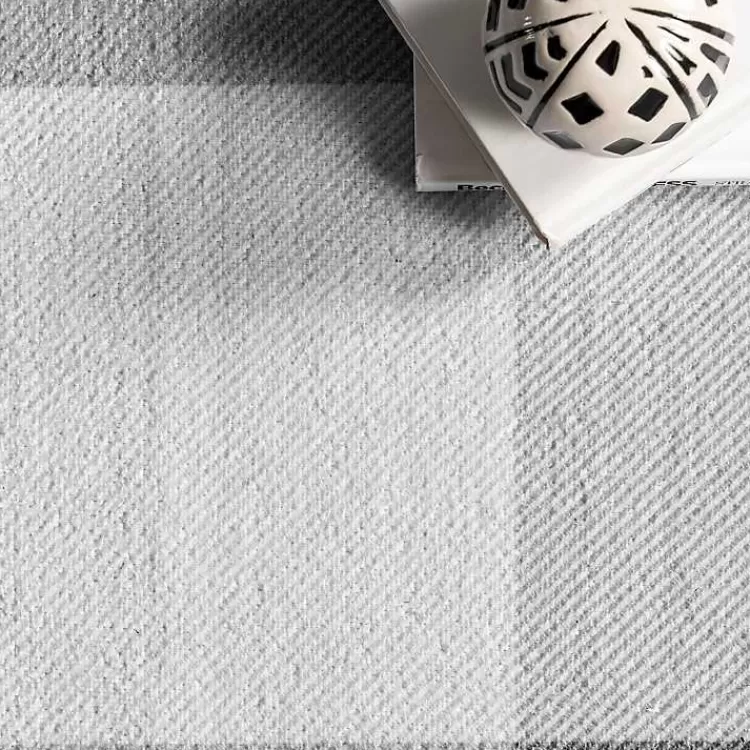 Alfombra Lavable de Diseño Cuadros Búfalo - Gris Invierno 1.20x1.80m | Tapiz Duradero para Salón | Colección Exclusiva Kirklands