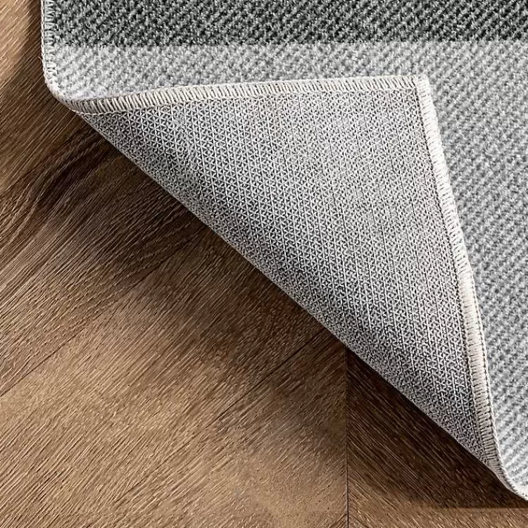 Alfombra Lavable de Diseño Cuadros Búfalo - Gris Invierno 1.20x1.80m | Tapiz Duradero para Salón | Colección Exclusiva Kirklands