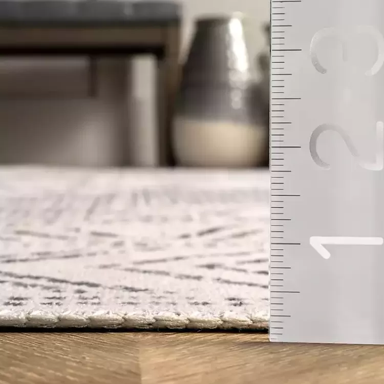 Alfombra moderna lavable 4x6 pies - Diseño geométrico con medallón gris para salas elegantes | Oferta especial en decoración Kirklands