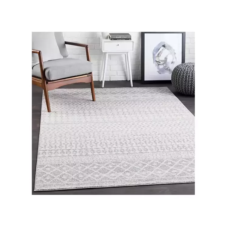 Alfombra Gris Moderna de Diseño Global 7x10 Pies - Oportunidad Única en Liquidación Kirklands Home