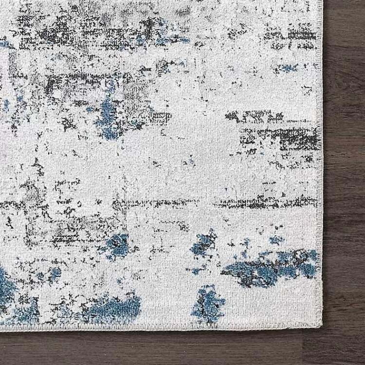 Alfombra Decorativa Lavable Gris Moderno - Tamaño 0.9x1.5m para Salas | Diseño Abstracto Contemporáneo | Colección Hogar Kirklands - Oferta Exclusiva en Textiles