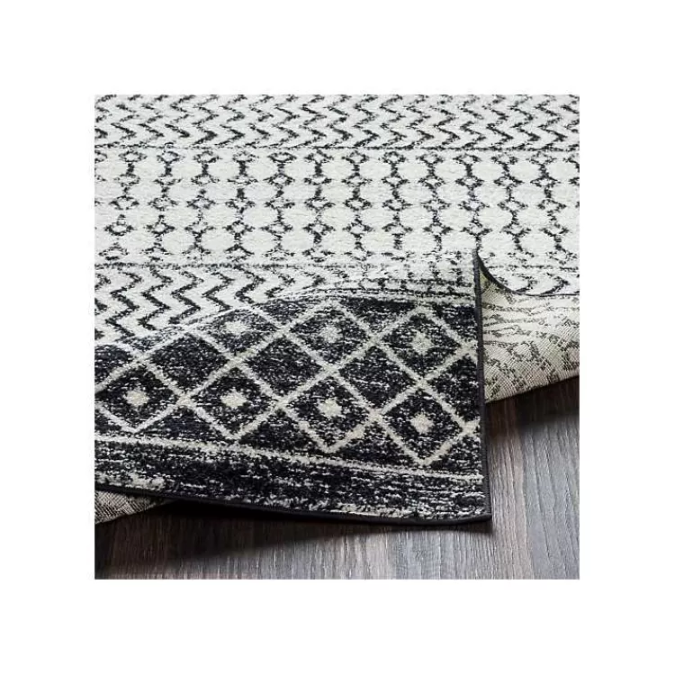 Alfombra Cuadrada Moderna con Diseño Marroquí en Gris - 1.2m x 1.2m | Textura Acogedora | Oferta Especial Hogar Kirklands
