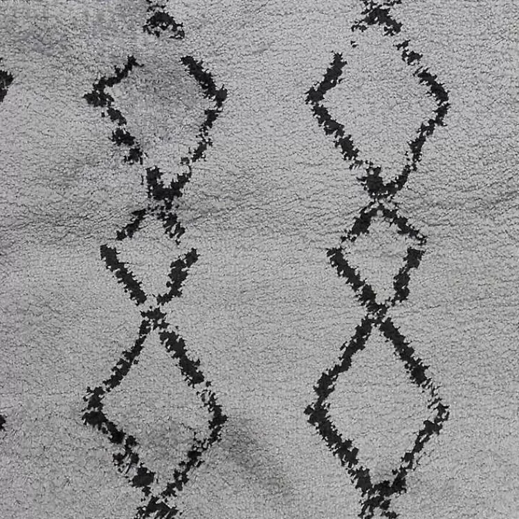 Alfombra Corredora Moderna con Diseño Diamantado en Rayas - Estilo Acogedor para Hogares con Toque Elegante