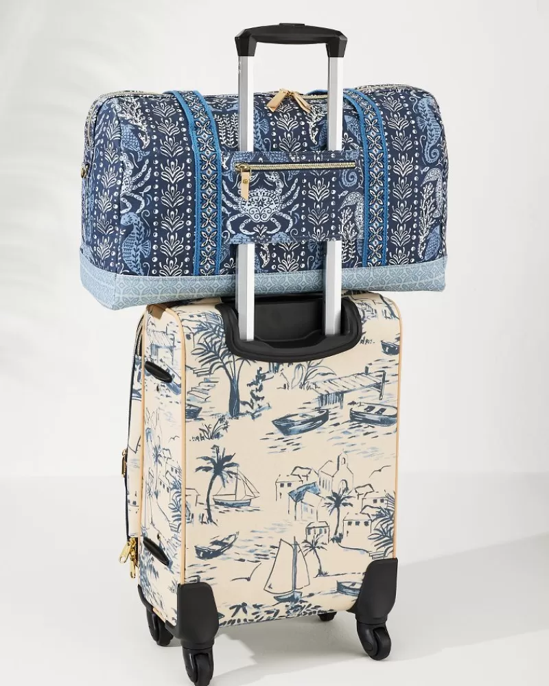 Bolso de Viaje Estampado Tropical Hamilton - Vida Marina y Fiesta, Diseño Exclusivo para Mujer de la Marca Tommy Bahama