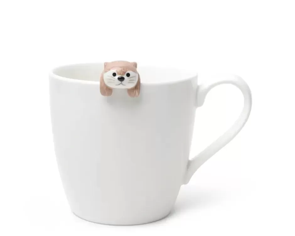 Encantador Colgante de Cocina con Diseño de Nutria - Cuchara Decorativa en Tonos Suaves Marrón, Colección Única de MIYA