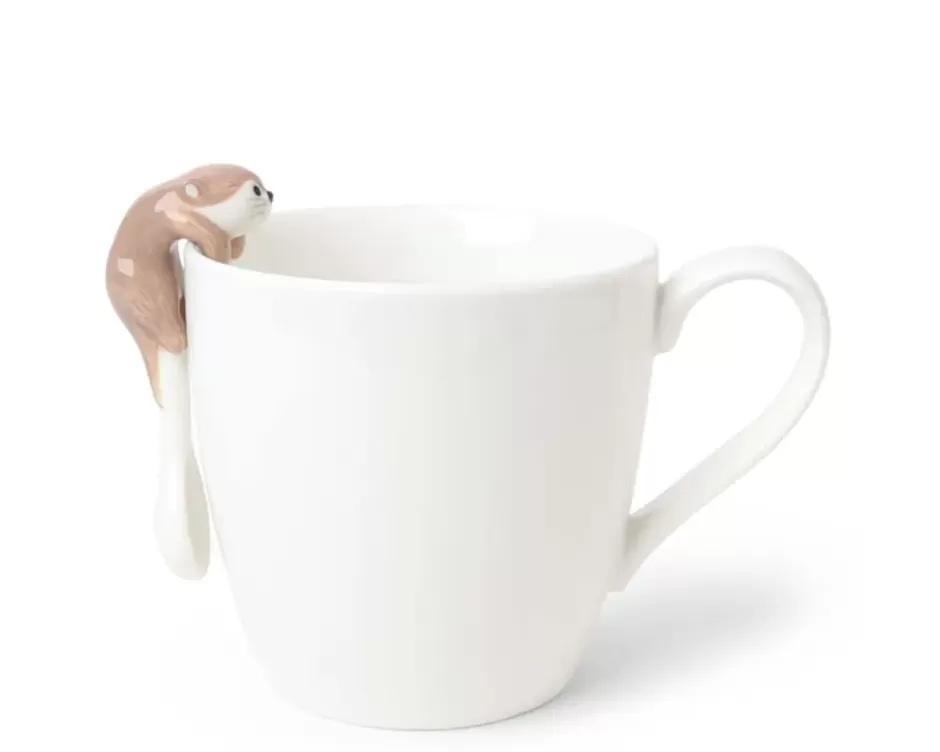 Encantador Colgante de Cocina con Diseño de Nutria - Cuchara Decorativa en Tonos Suaves Marrón, Colección Única de MIYA
